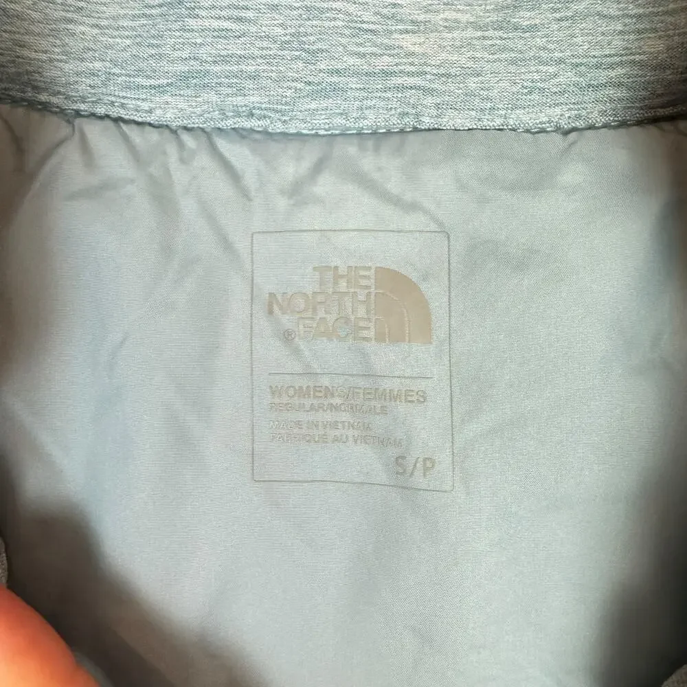 The North Face Women's Heather Blue Zip Up Performance Pseudio Puffer Vest